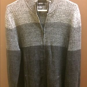 💥SOLD💥Alfani Classic Fit Full-Zip Ribbed Sweater